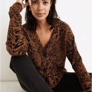 Madewell Sweater XS - Brown Print